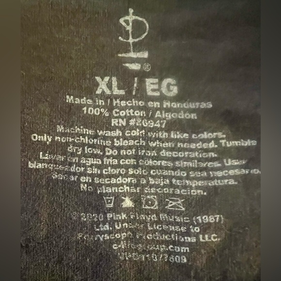 Pink Floyd Dark Side of the Moon Crop T Shirt - Picture 5 of 6